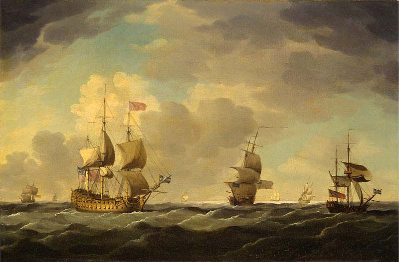 An English Flagship Under Easy Sail